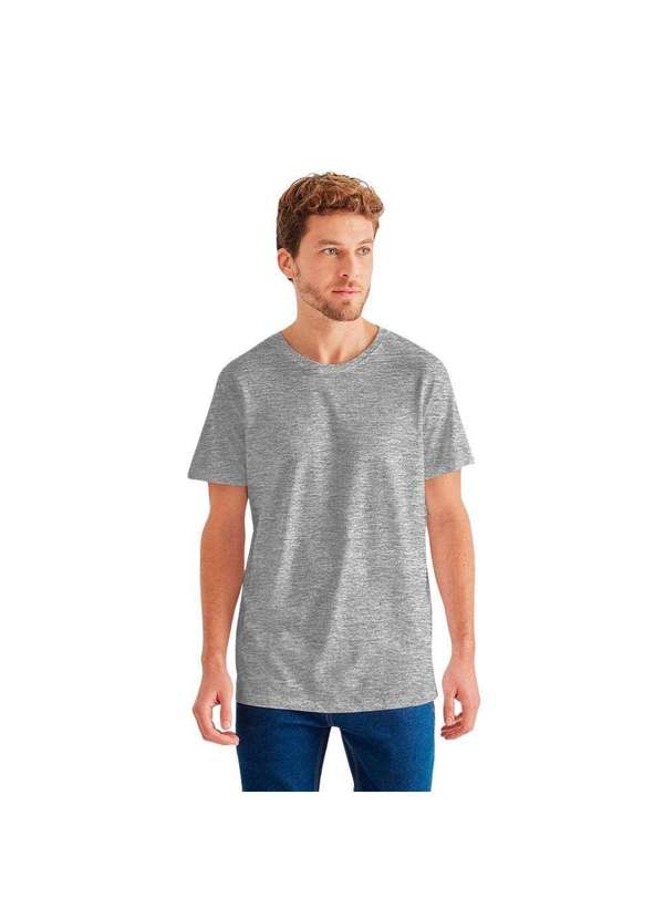 Reserva - Camiseta Básica Premium Reserva Cinza Mescla Claro