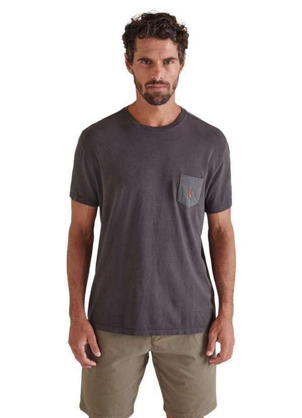 Reserva - Camiseta Bolso Brasa Pica-Pau Bordado Estilo Reserva Preto Stoned