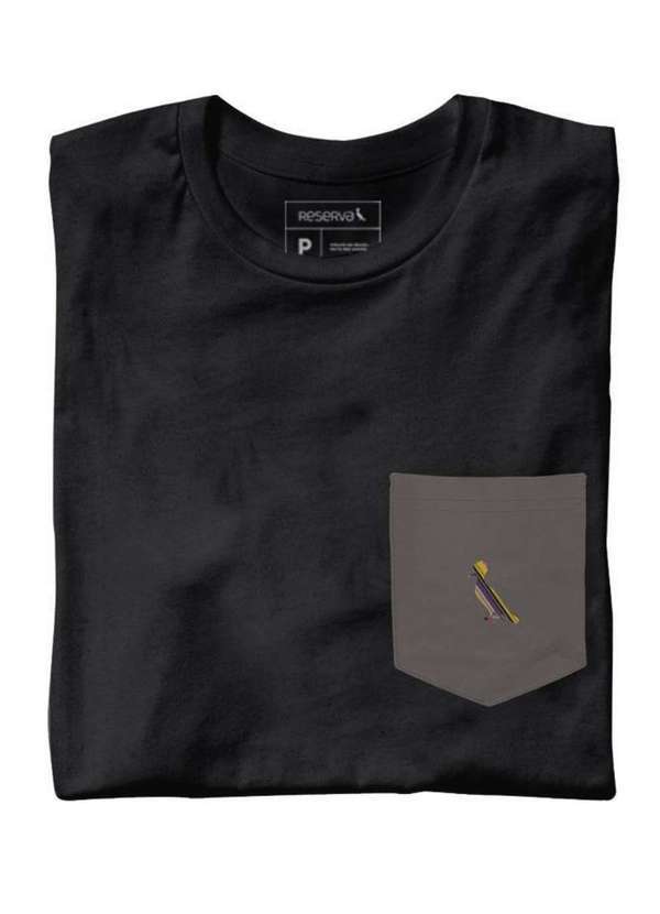 Reserva - Camiseta Bolso Cb Pica Pau Peruano Preto