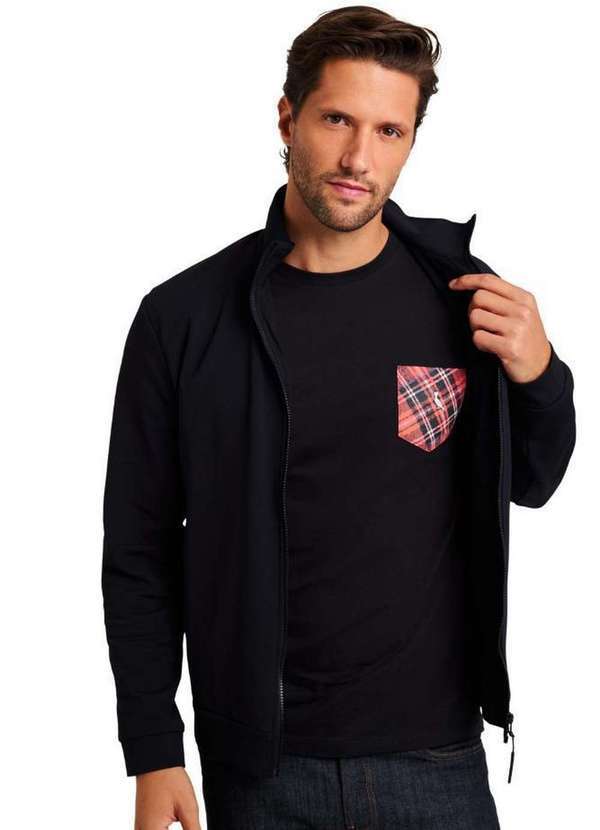 Reserva - Camiseta Bolso Sb Xadrez Vermelho Reserva Preto 2