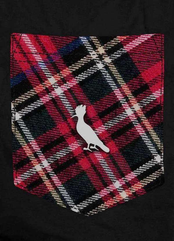 Reserva - Camiseta Bolso Sb Xadrez Vermelho Reserva Preto 3