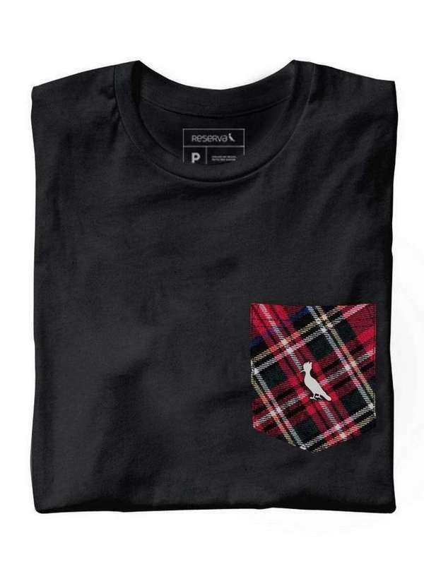 Reserva - Camiseta Bolso Sb Xadrez Vermelho Reserva Preto 4