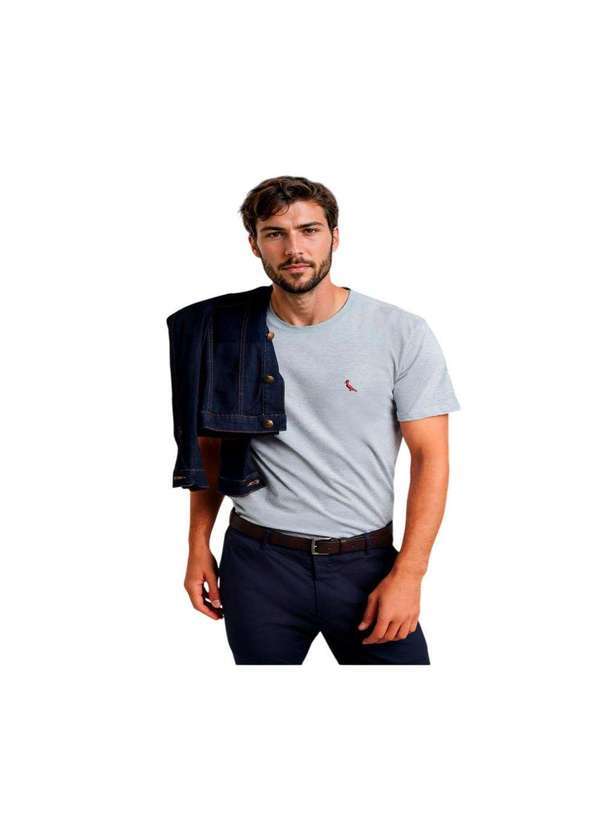 Reserva - Camiseta Brasa Pica Pau Bordado Reserva Cinza Mescla