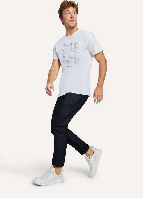 Reserva - Camiseta Cb Chassi Casual Conforto Reserva Branco 4