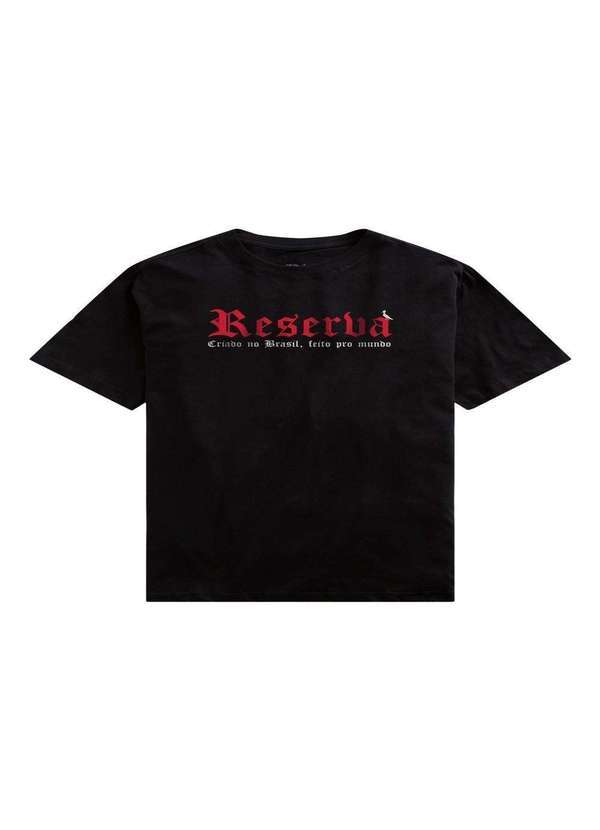 Reserva - Camiseta Criado no Brasil Reserva Preto