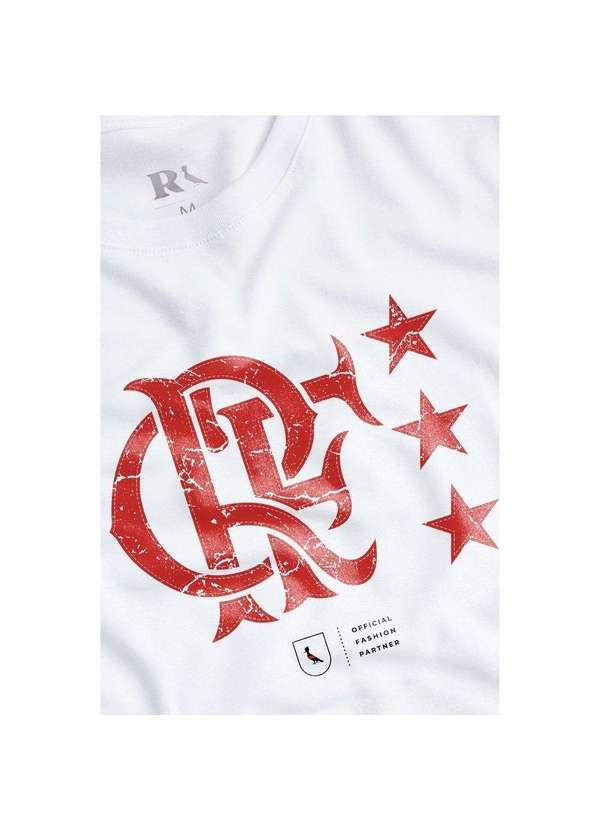 Reserva - Camiseta Est Flamengo Emblema Reserva Branco 4