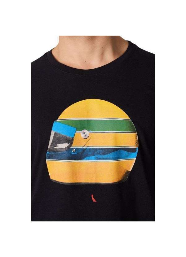 Reserva - Camiseta Est Pica Pau Capacete Senna Reserva Preto