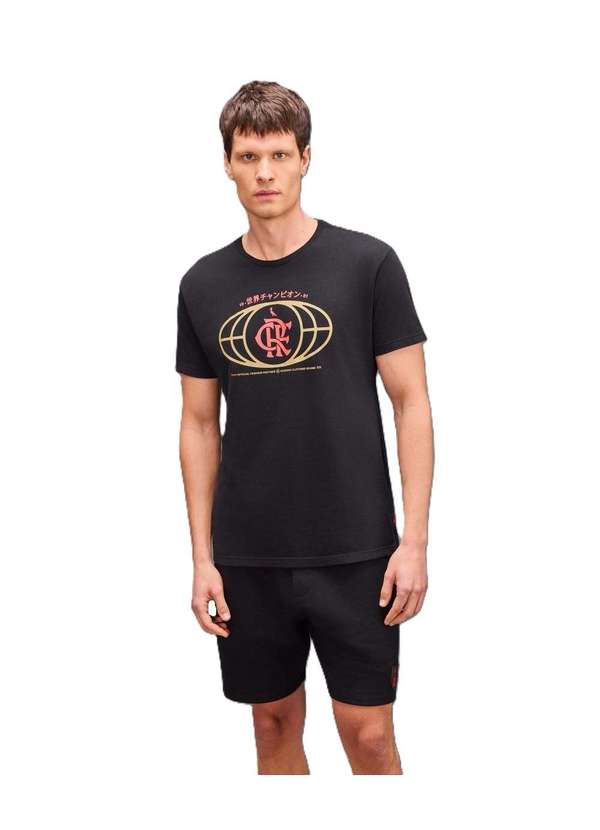 Reserva - Camiseta Estampa Tokyo Crf Flamengo Reserva Preto