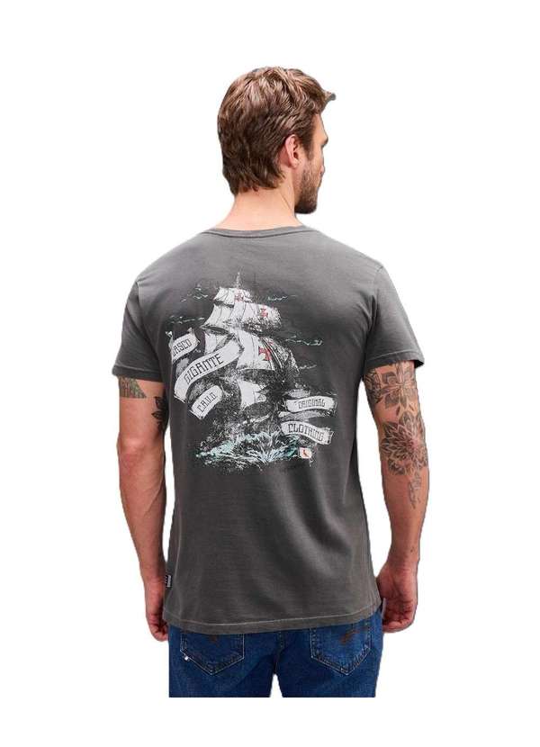 Reserva - Camiseta Estampada Caravela Vasco Reserva Preto Stoned 3