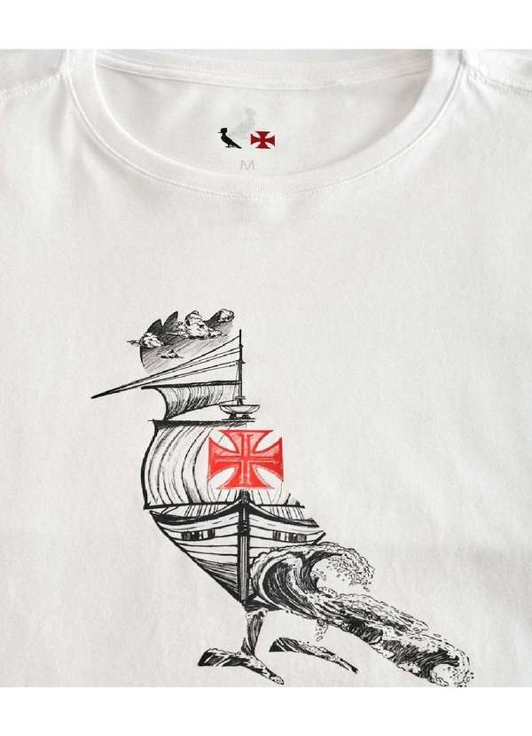 Reserva - Camiseta Estampada Caravela Vasco Reserva Branco 2