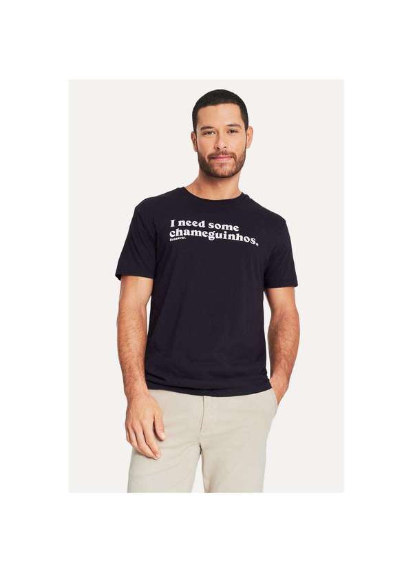 Reserva - Camiseta Estampada Chameguinhos Reserva Preto 2
