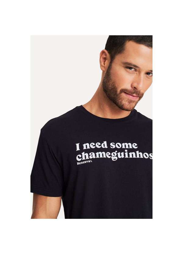 Reserva - Camiseta Estampada Chameguinhos Reserva Preto 3
