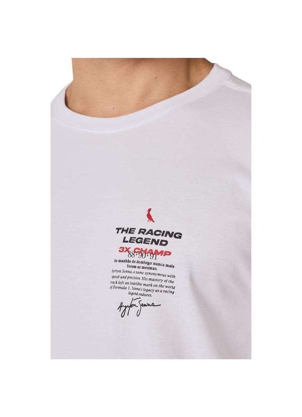 Reserva - Camiseta Estampada Collab Senna Reserva Branco