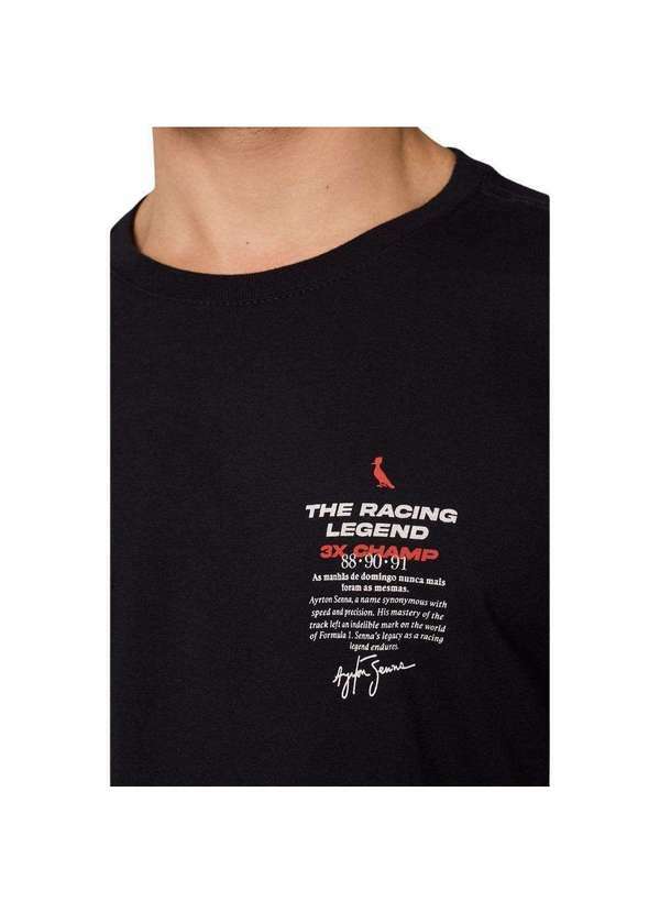 Reserva - Camiseta Estampada Collab Senna Reserva Preto