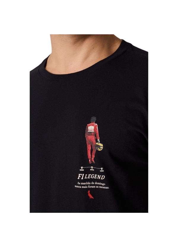 Reserva - Camiseta Estampada F1 Legend Senna Reserva Preto 6
