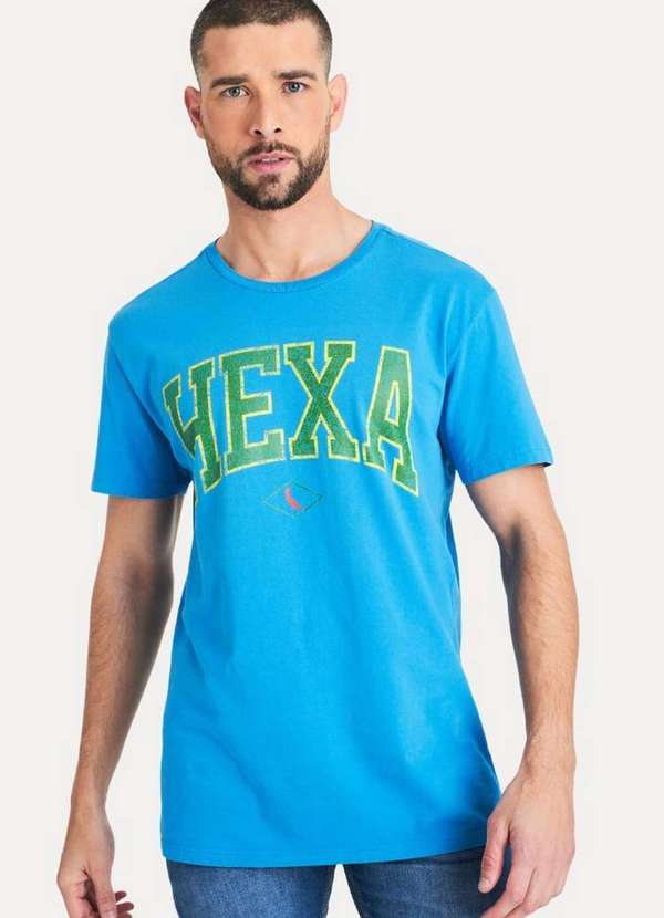 Reserva - Camiseta Estampada Hexa Reserva Azul Stoned 2