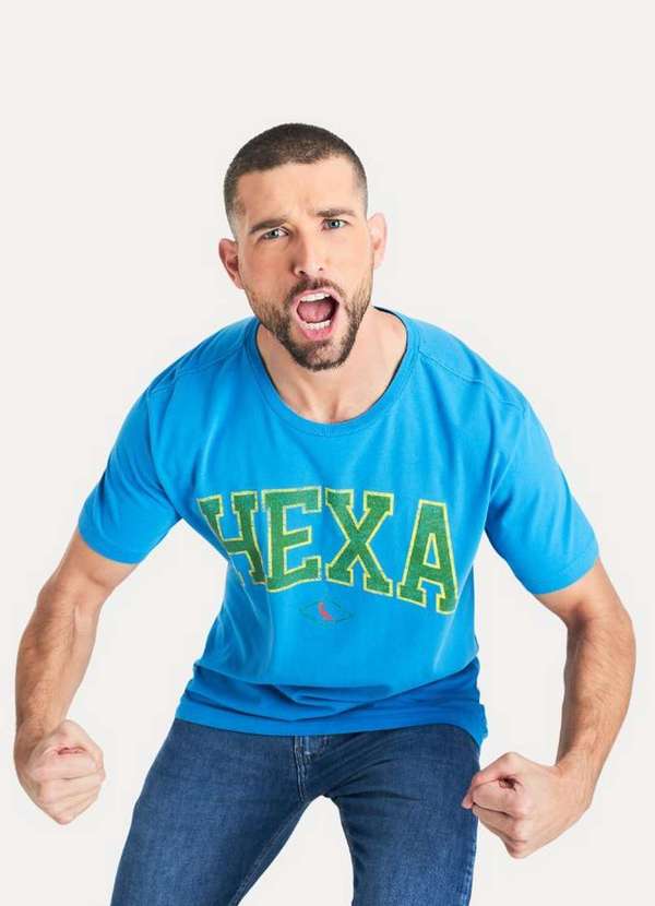 Reserva - Camiseta Estampada Hexa Reserva Azul Stoned 3