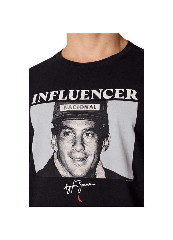 Reserva - Camiseta Estampada Influencer Senna Reserva Preto