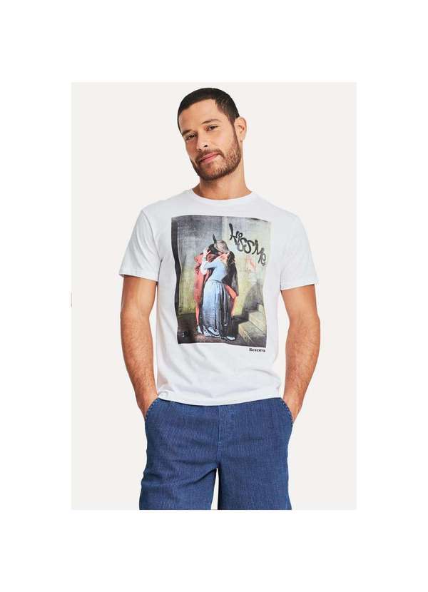 Reserva - Camiseta Estampada Kiss Me Reserva Branco