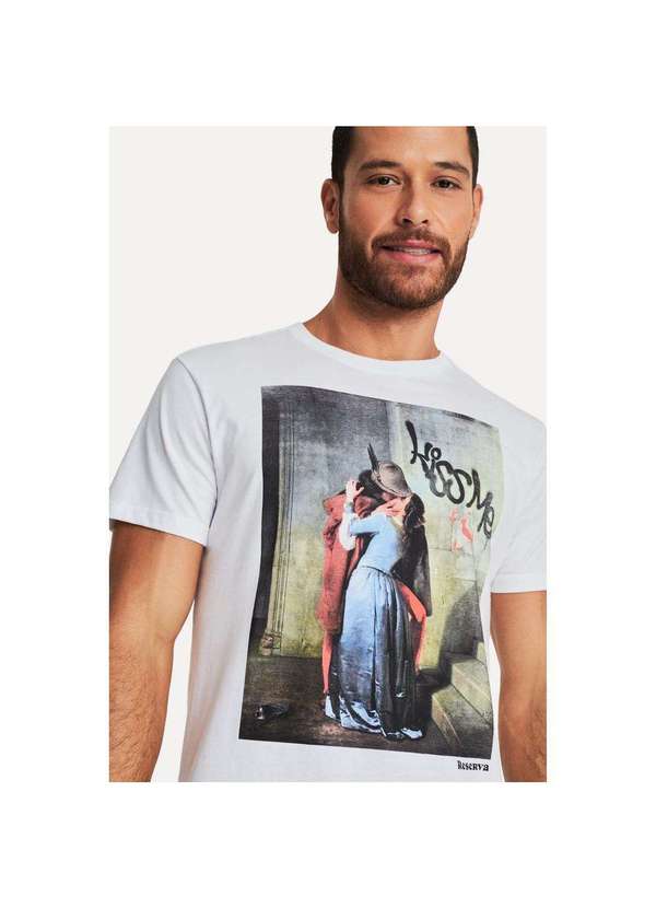 Reserva - Camiseta Estampada Kiss Me Reserva Branco 2