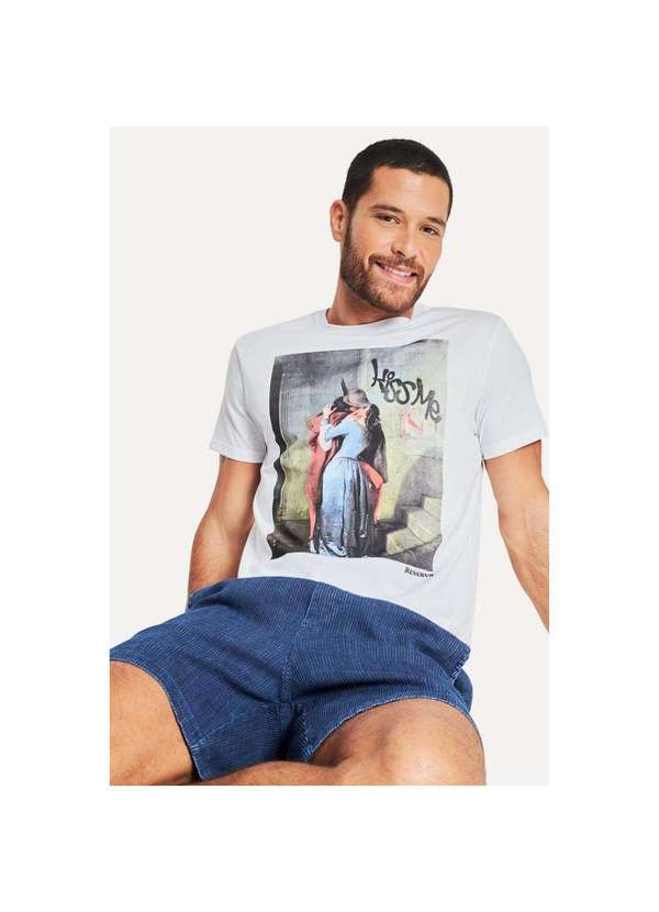Reserva - Camiseta Estampada Kiss Me Reserva Branco 3