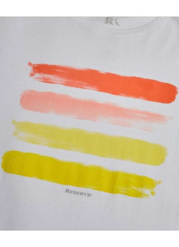 Reserva - Camiseta Estampada Listras Sun Reserva Branco 2