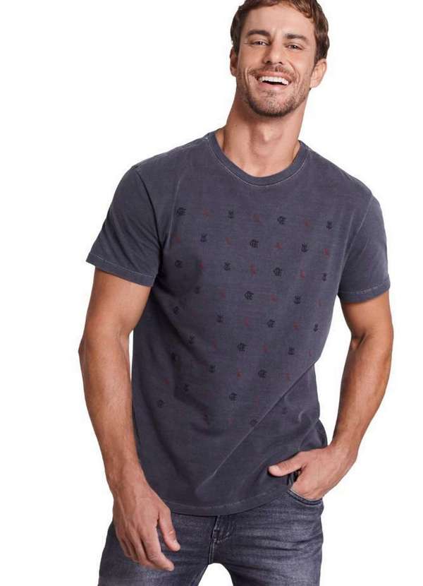 Reserva - Camiseta Estampada Logomania Crf Reserva Preto