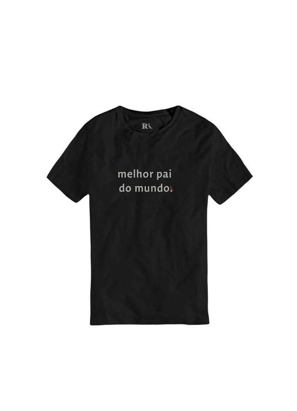 Reserva - Camiseta Estampada Melhor Pai do Mundo Reserva Preto
