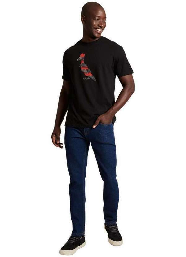 Reserva - Camiseta Estampada Pica Pau Urubu Reserva Preto