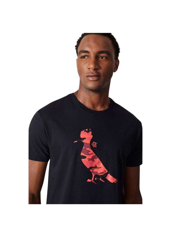 Reserva - Camiseta Estampada Pp Fla Camuflado Verm Reserva Sprint Preto