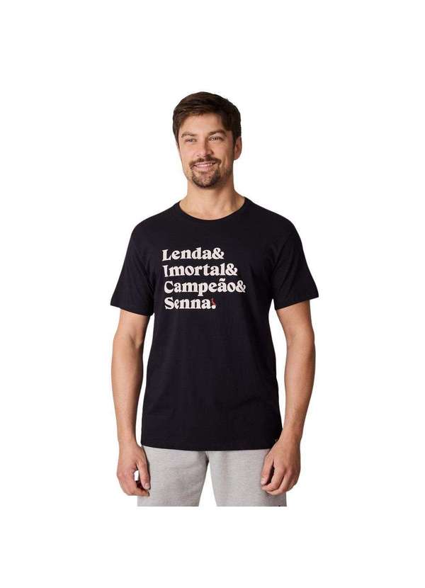 Reserva - Camiseta Estampada Senna Reserva Preto 2