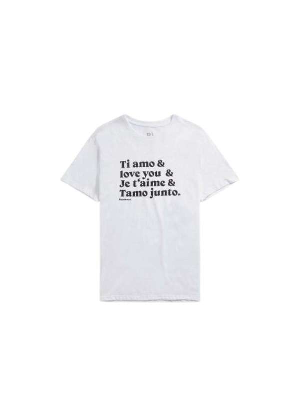 Reserva - Camiseta Estampada Te Amo Reserva Branco