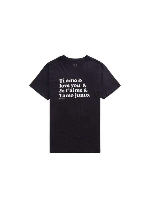 Reserva - Camiseta Estampada Te Amo Reserva Preto