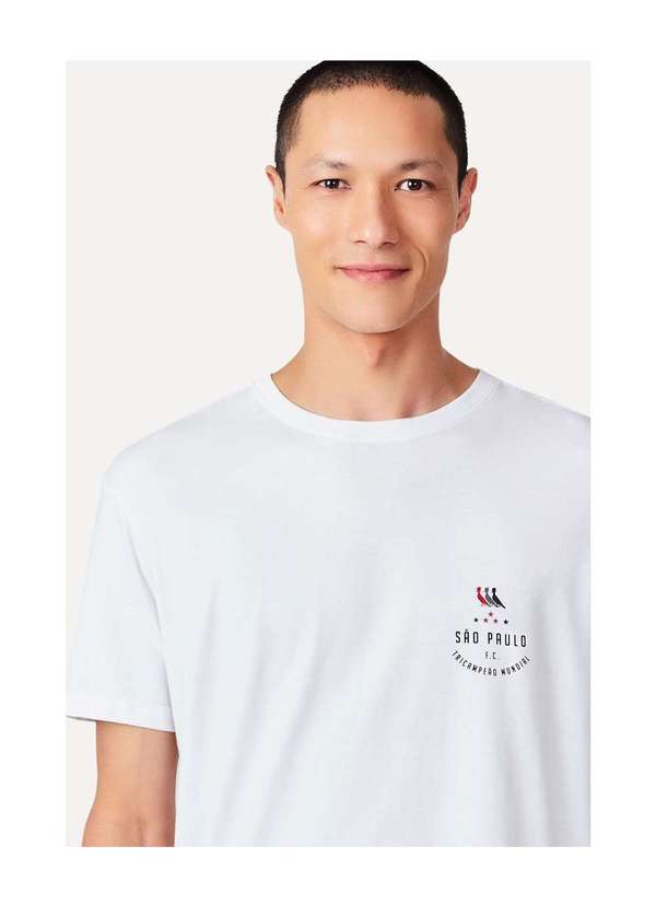 Reserva - Camiseta Estampada Tricolor São Paulo Reserva Branco 3