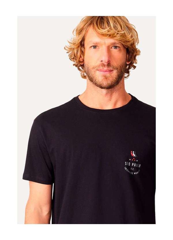 Reserva - Camiseta Estampada Tricolor São Paulo Reserva Preto 3