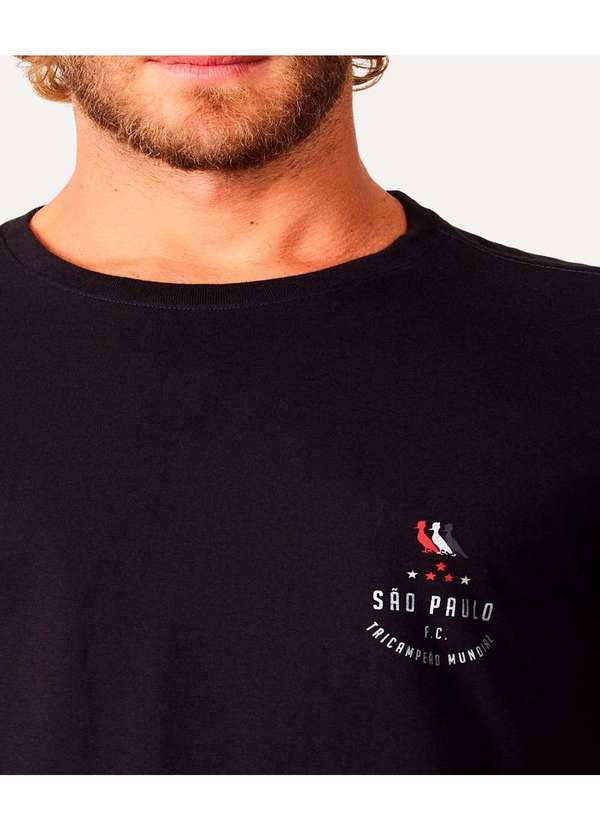Reserva - Camiseta Estampada Tricolor São Paulo Reserva Preto 4