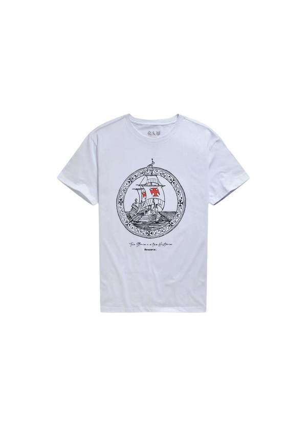 Reserva - Camiseta Estampada Vasco Caravela Reserva Branco