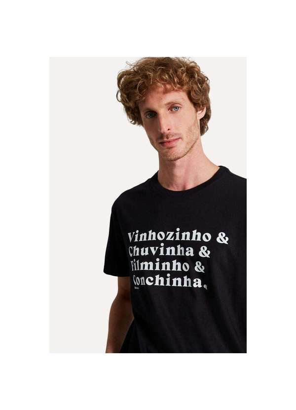 Reserva - Camiseta Estampada Vinhozinho Reserva Preto 1