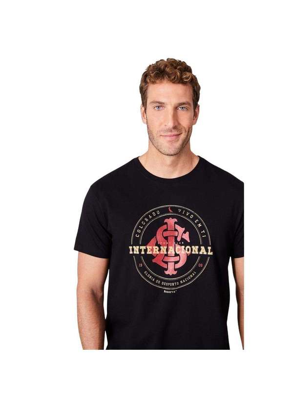 Reserva - Camiseta Estampada Vivo em Ti Inter Reserva Preto
