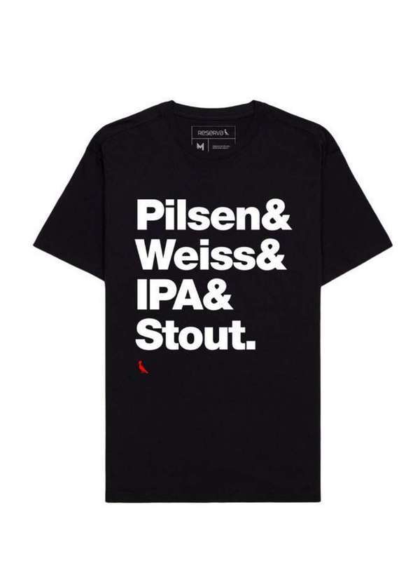Reserva - Camiseta Estilos Cerveja Reserva Preto