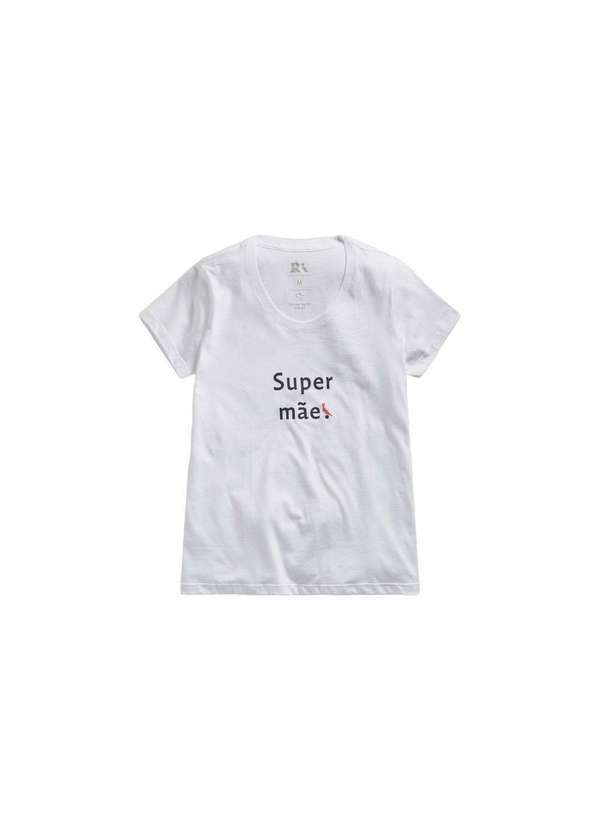 Reserva - Camiseta Fem Estampada Super Mae Reserva Branco