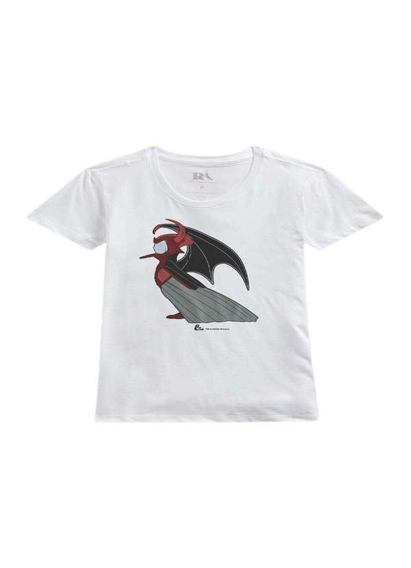 Reserva - Camiseta Feminina D D Pica Pau Vingador Reserva Branco