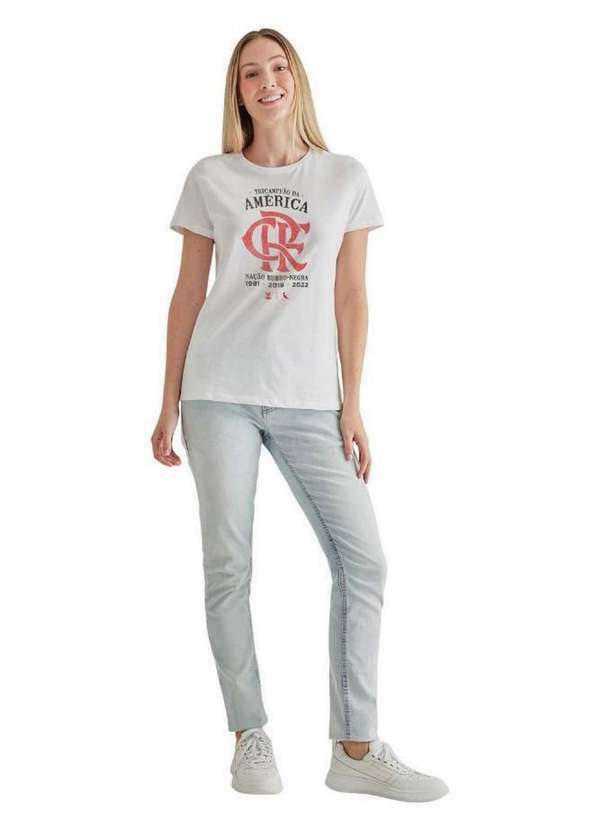 Reserva - Camiseta Feminina Fla Tri Campeão Reserva Branco 3