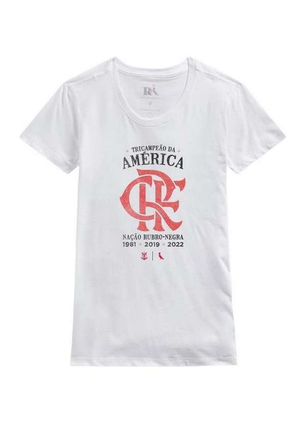 Reserva - Camiseta Feminina Fla Tri Campeão Reserva Branco 4