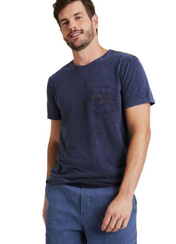 Reserva - Camiseta Indigo com Bolso Reserva Marinho