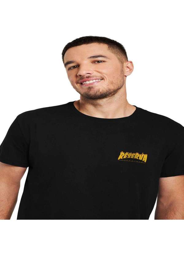 Reserva - Camiseta Lifestyle Fire Escudo Reserva Preto 2