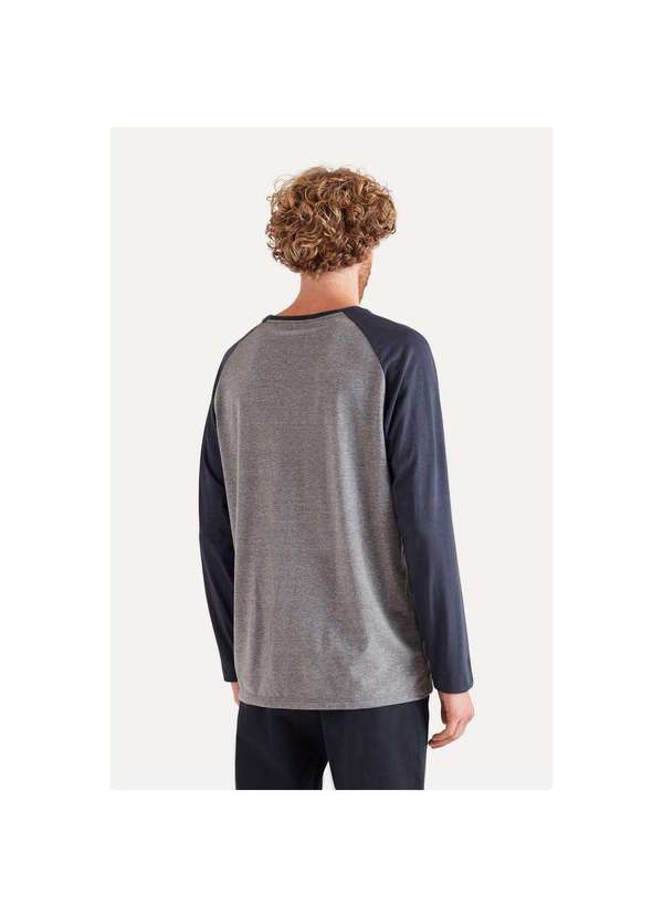 Reserva - Camiseta Manga Longa Raglan Básica Reserva Cinza Mescla 4