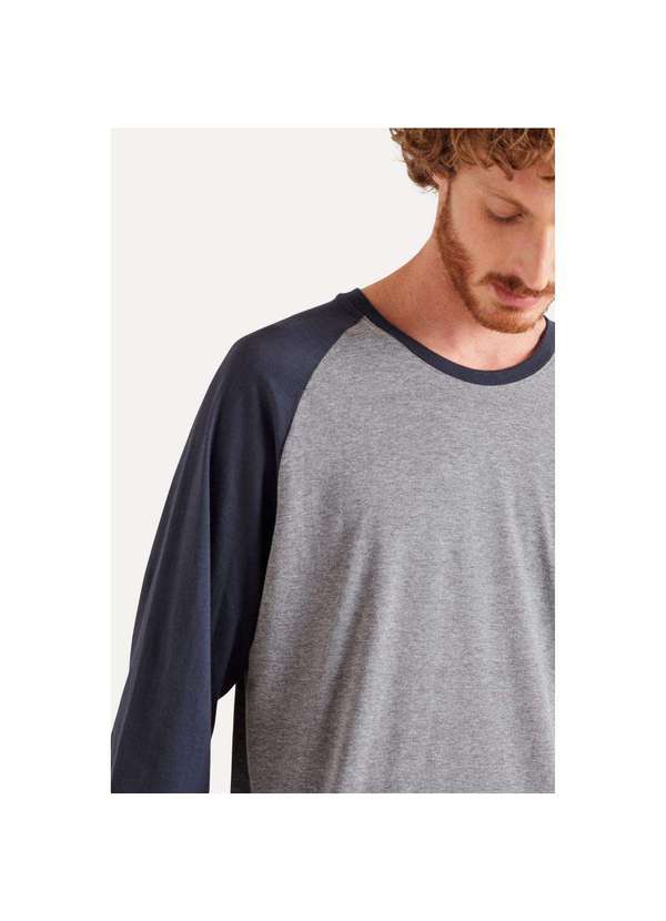 Reserva - Camiseta Manga Longa Raglan Básica Reserva Cinza Mescla 5
