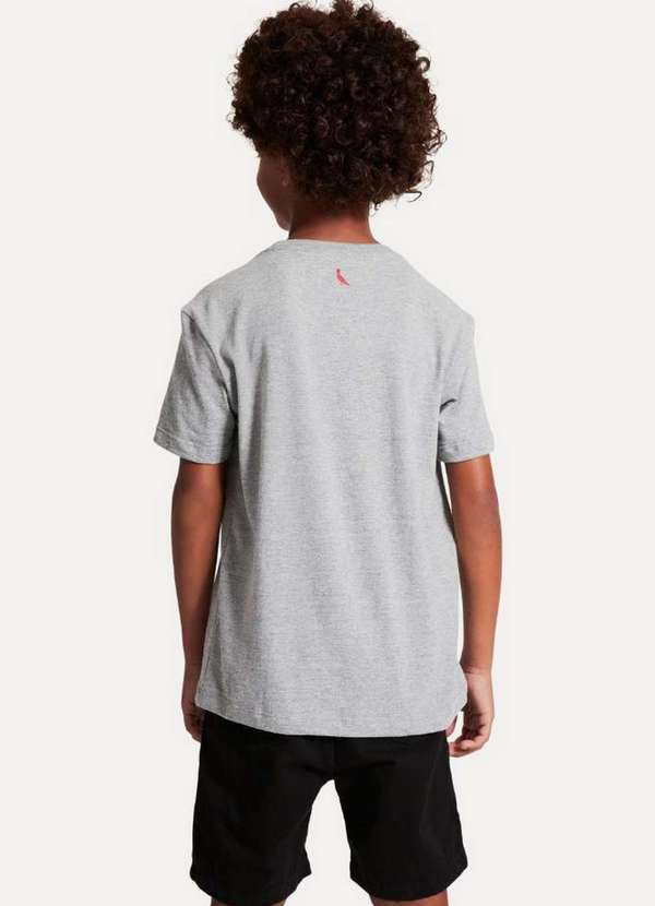Reserva Mini - Camiseta Mini Formula 1 Reserva Cinza Mescla