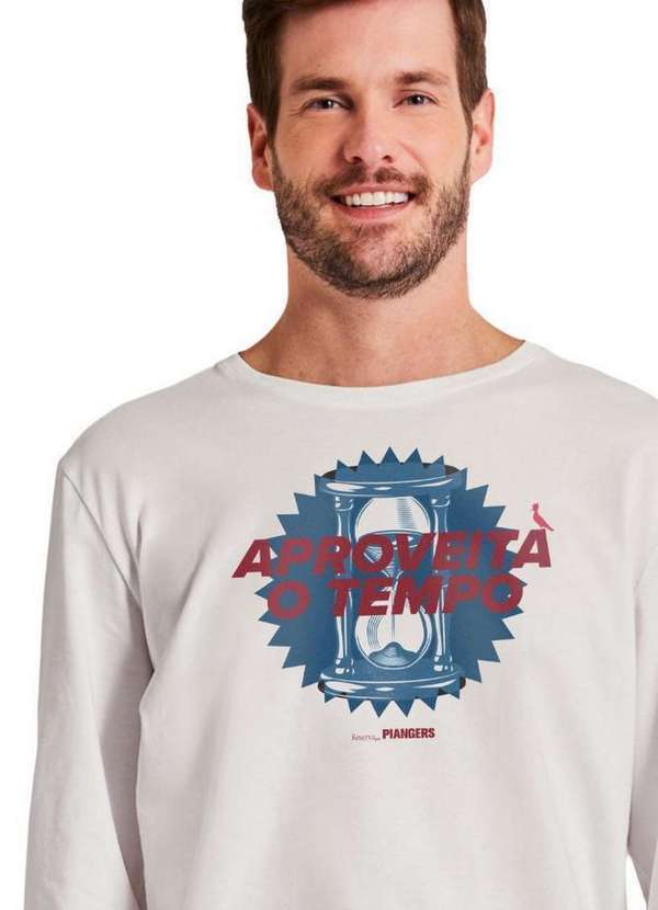 Reserva - Camiseta Ml Aproveita Ampulheta Reserva Branco